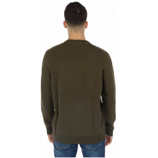 Crew-Neck-Pullover Oliv Lm703 - Image 3