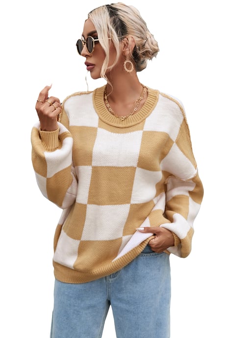 Kariertes Strickpullover - Image 5
