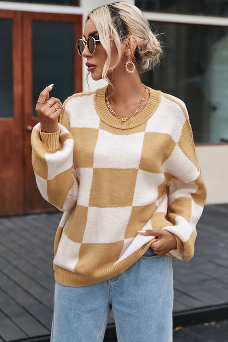 Kariertes Strickpullover - Image 6