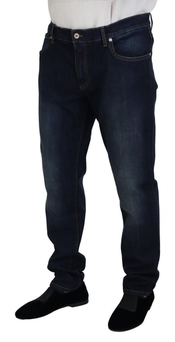 Gerade geschnittene Dunkelblau Jeans - Image 2