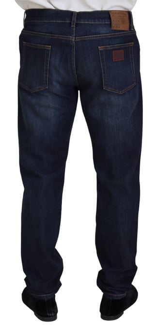 Gerade geschnittene Dunkelblau Jeans - Image 3