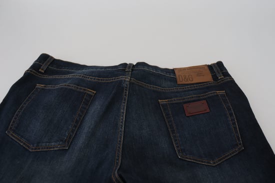 Gerade geschnittene Dunkelblau Jeans - Image 5