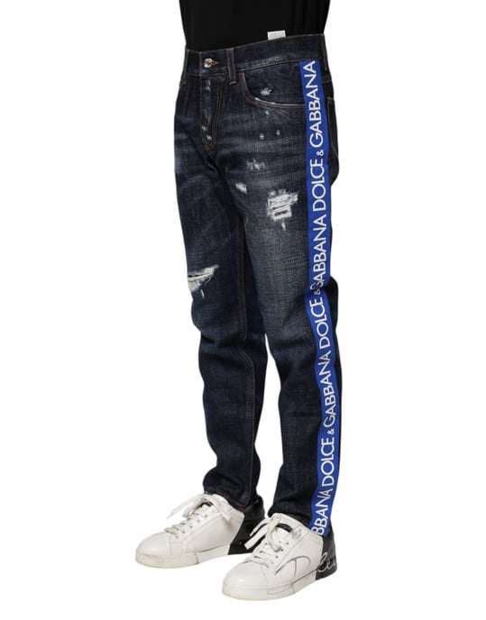 Abgenutzte Logo-Jeans - Image 3