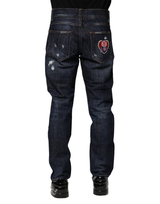 Abgenutzte Logo-Jeans - Image 4