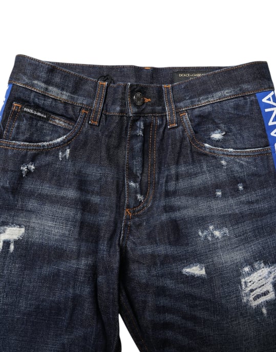 Abgenutzte Logo-Jeans - Image 5