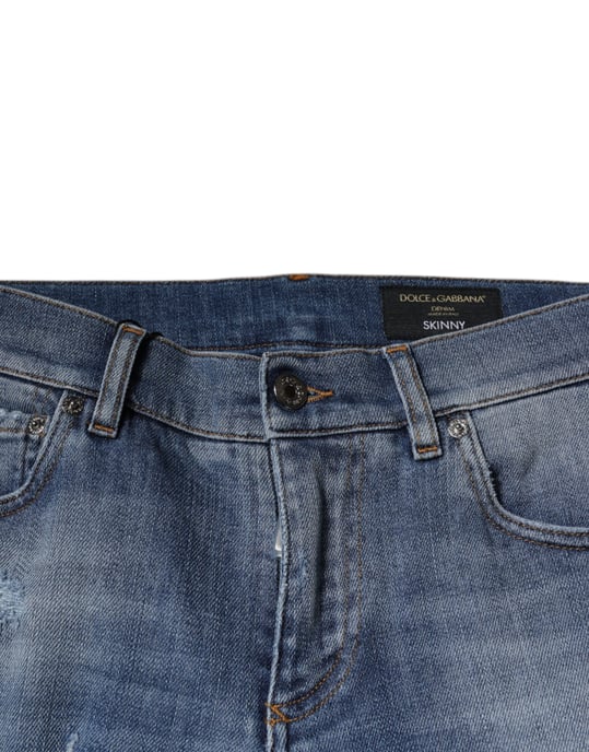 Schmal geschnittene Ripped Jeans - Image 5