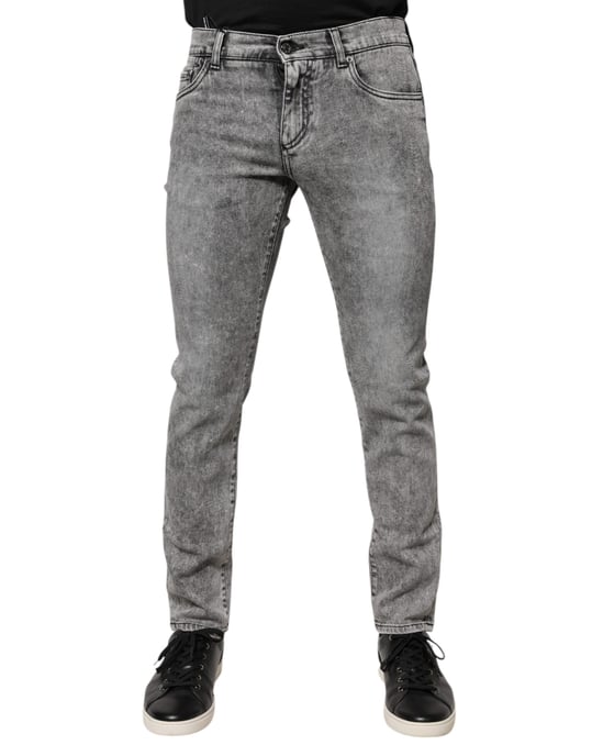 Slim Fit Acid Washed Jeans - Image 2