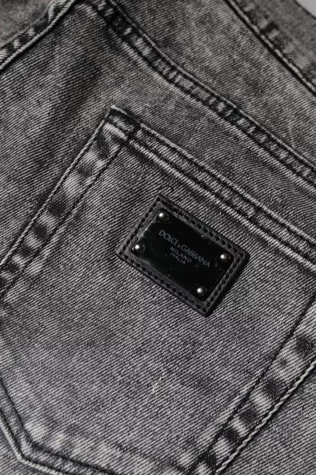 Slim Fit Acid Washed Jeans - Image 6