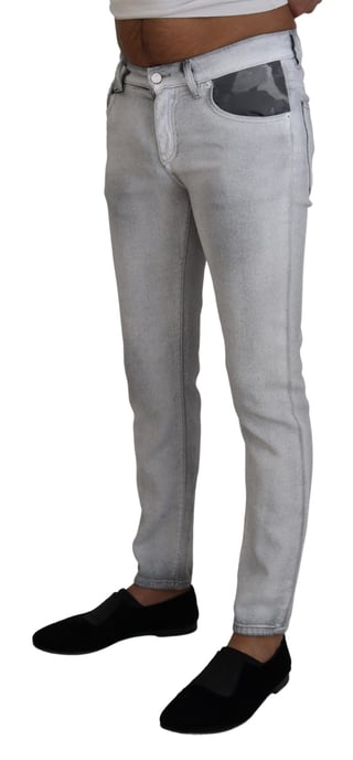 Gerade geschnittene Jeans mit Camouflage-Details - Image 2