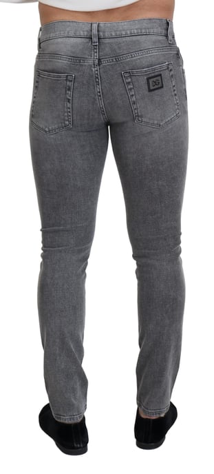 Schlanke Passform Zerrissene Jeans - Image 3