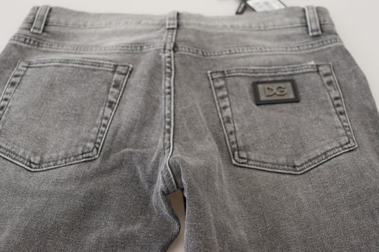 Schlanke Passform Zerrissene Jeans - Image 6