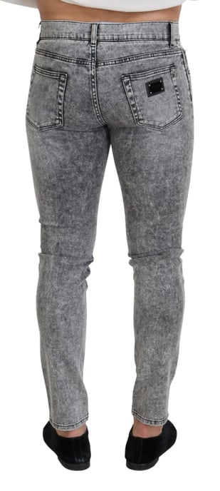Slim Fit Acid Washed Jeans - Image 2