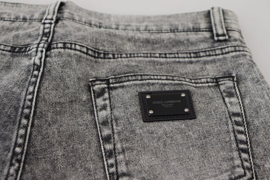 Slim Fit Acid Washed Jeans - Image 4