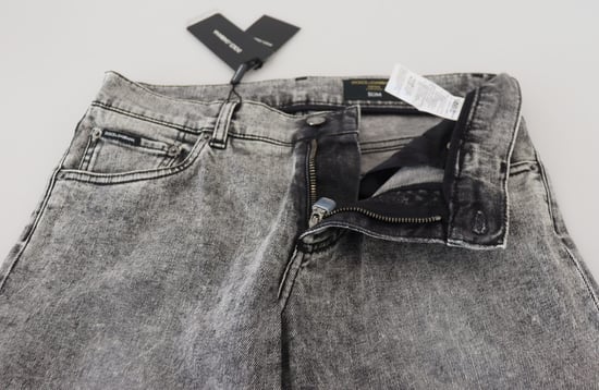 Slim Fit Acid Washed Jeans - Image 5