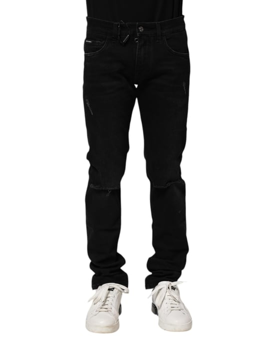 Abgenutzte Slim Fit Jeans - Image 2