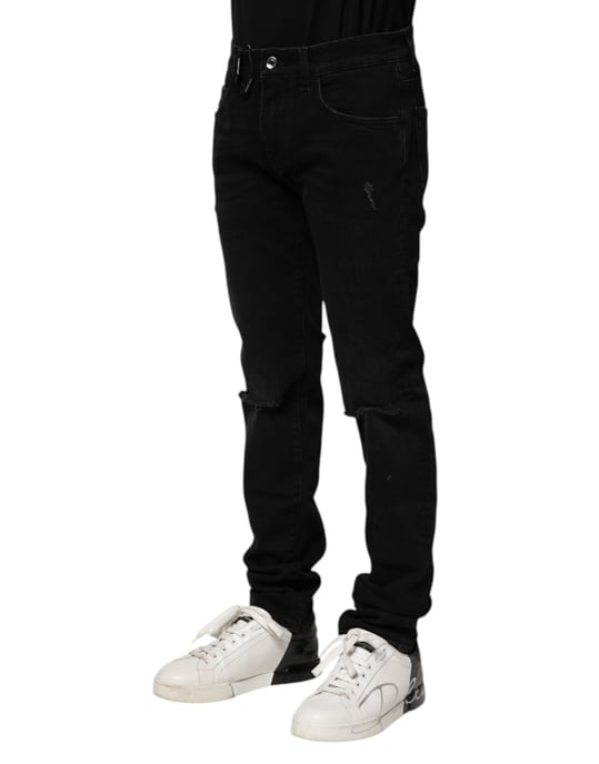 Abgenutzte Slim Fit Jeans - Image 3