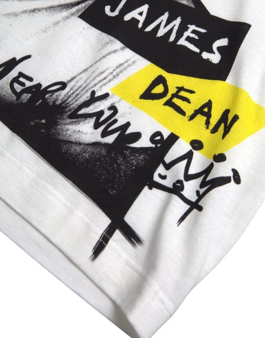 Dolce & Gabbana James Dean Royal Crown T‑Shirt - Weiß - Image 2
