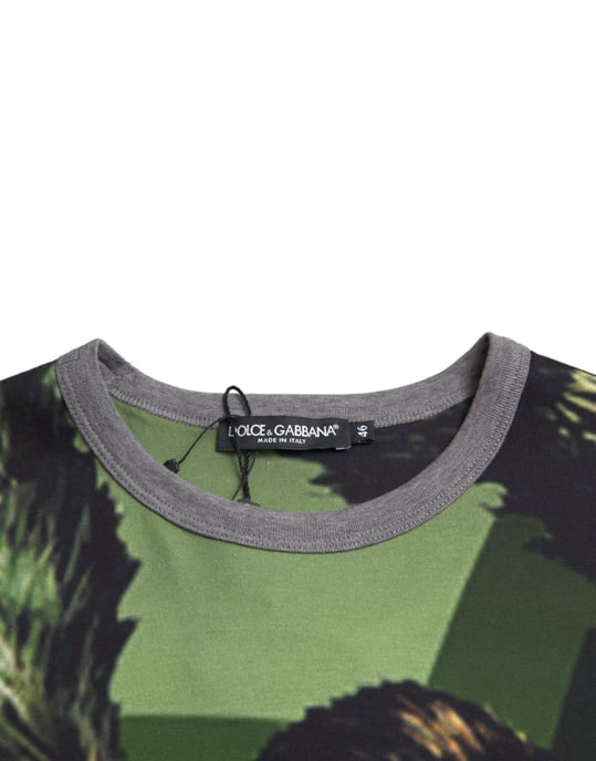 Gorilla Druck T-Shirt Kurzarm Rundhals - Image 3