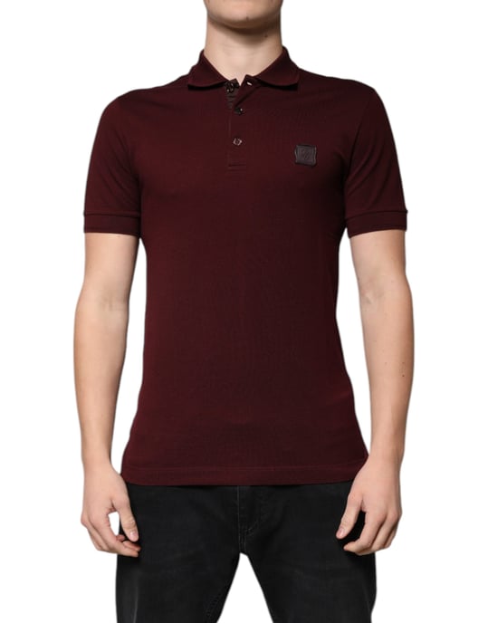Bordeauxfarbenes Polo-Shirt Dgpatch - Image 2