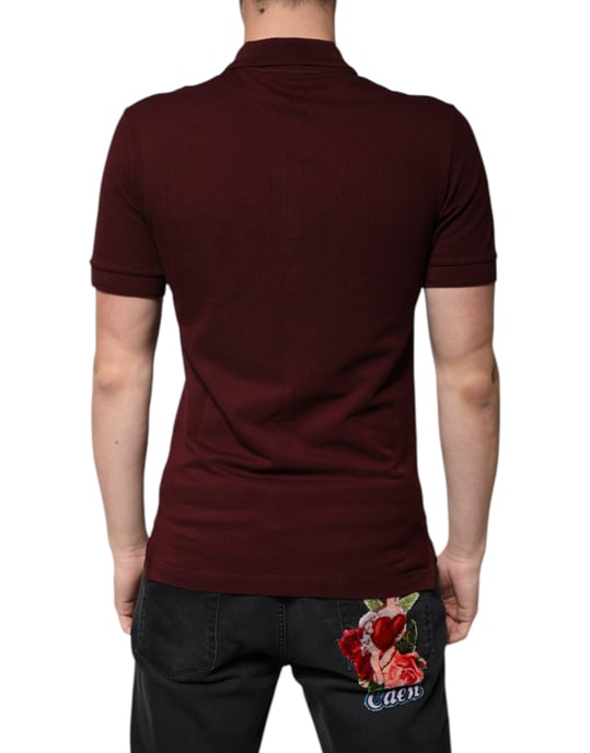 Bordeauxfarbenes Polo-Shirt Dgpatch - Image 4