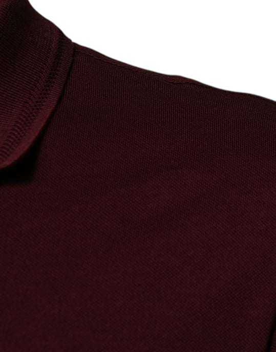 Bordeauxfarbenes Polo-Shirt Dgpatch - Image 6
