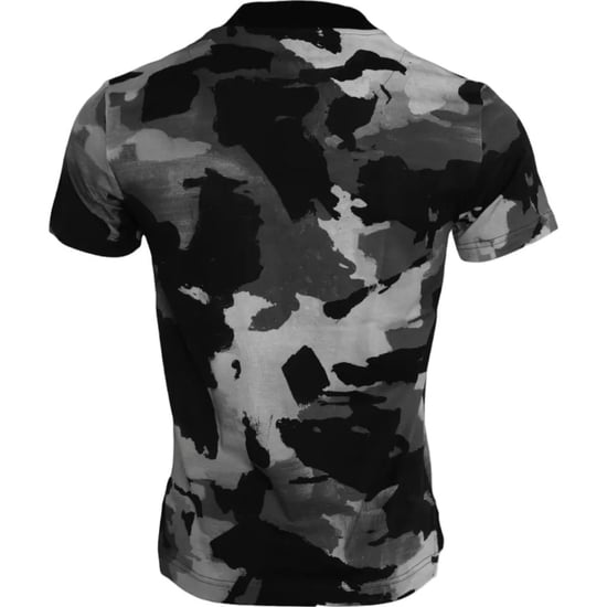 T-Shirt mit Camouflage-Print und Tasche - Image 4