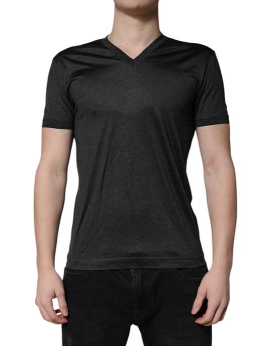 V-Ausschnitt Kurzarm-T-Shirt - Image 2