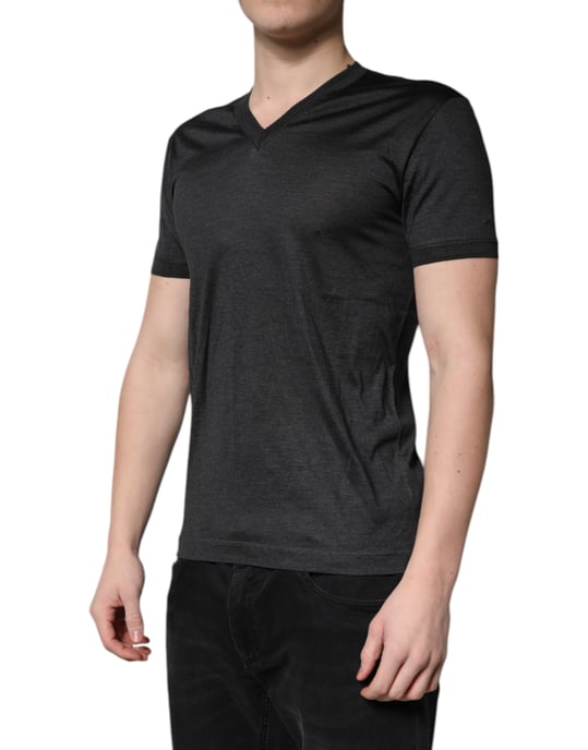 V-Ausschnitt Kurzarm-T-Shirt - Image 3