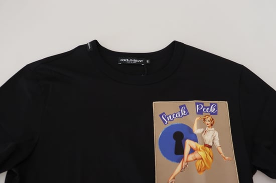 Sneak Peek Schlüsselloch Grafik T-Shirt - Image 4