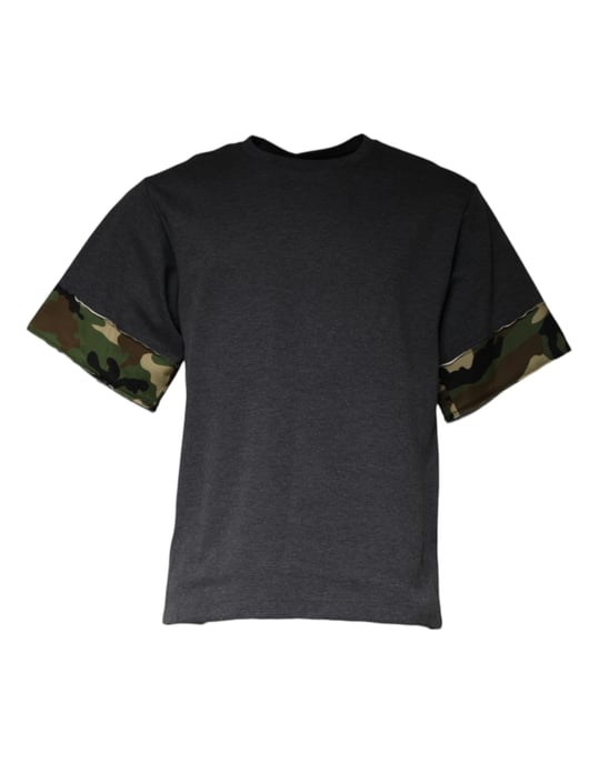 Tarnmuster Armabschlüsse Kurzarm T-Shirt - Image 2
