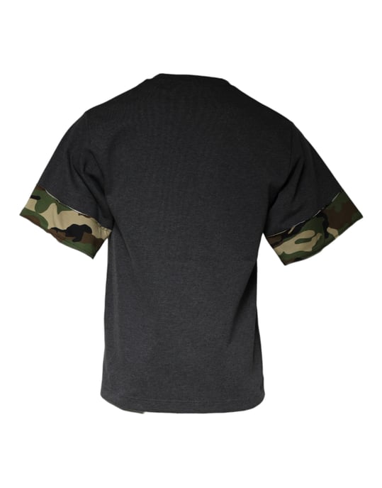 Tarnmuster Armabschlüsse Kurzarm T-Shirt - Image 5
