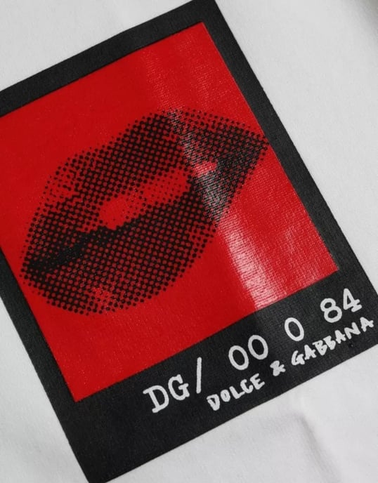 Lippenmotiv Kurzarm-T-Shirt - Image 5
