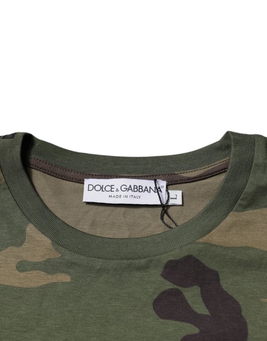 Tarnmuster T-Shirt mit kurzen Ärmeln und Rundhalsausschnitt - Image 5