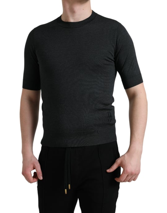 Crew-Neck Strick-T-Shirt Tsh84602 - Image 2