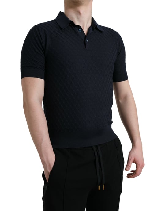 Strick Polo-Shirt mit kurzen Ärmeln - Image 3