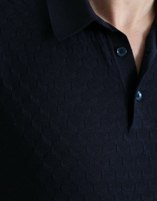 Strick Polo-Shirt mit kurzen Ärmeln - Image 4