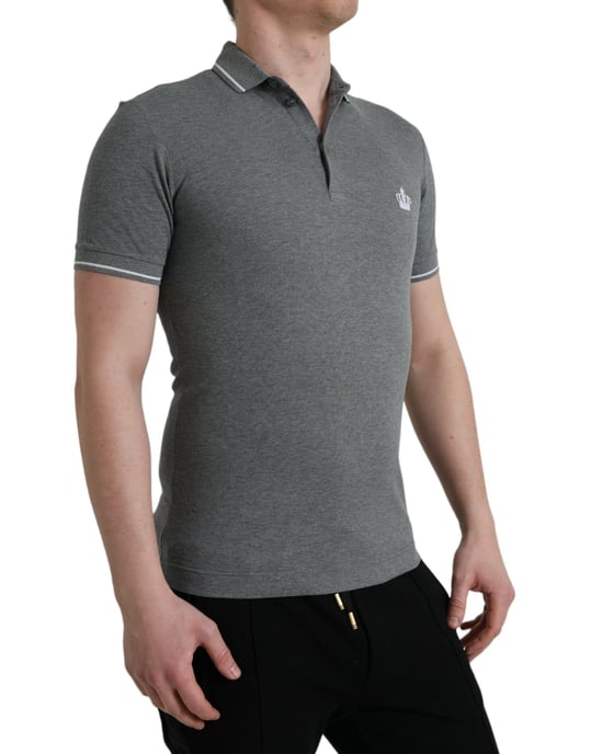 Kragen Polo-Shirt Grau Kurzarm - Image 2