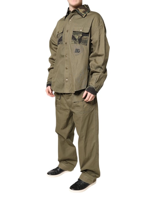 Tarnfarben Patchwork Hemd- und Hosen-Set - Image 3