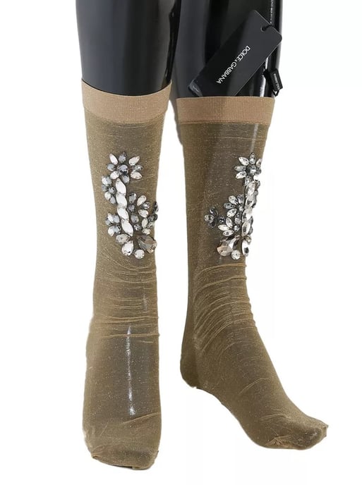 Verzierte transparente Socken - Image 1