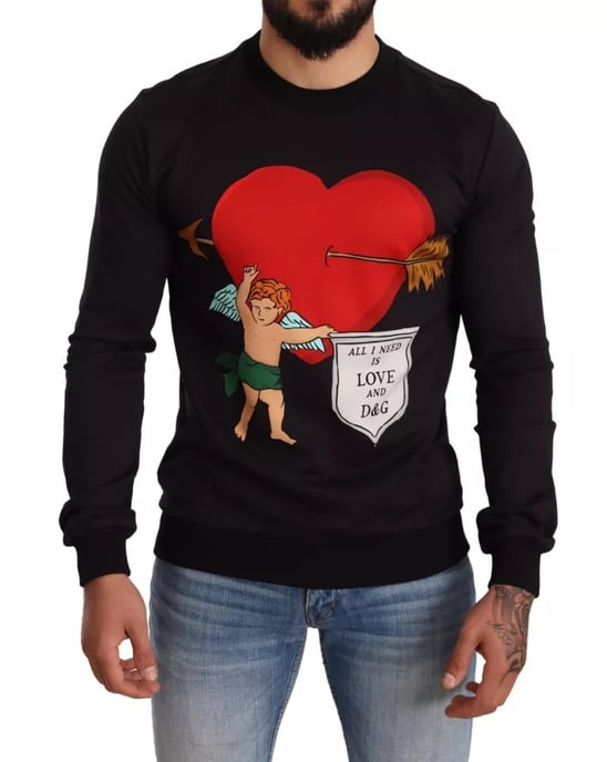Cupid Herz Sweatshirt Langarm Crewneck - Image 2