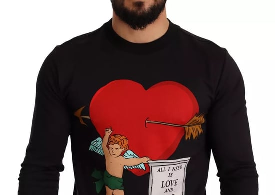 Cupid Herz Sweatshirt Langarm Crewneck - Image 3