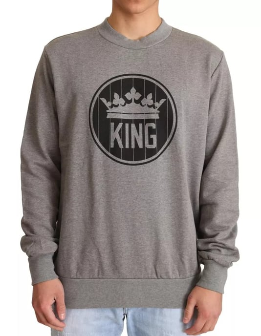 König Sweatshirt Grauer Rundhals - Image 1