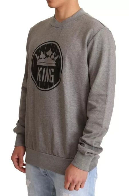 König Sweatshirt Grauer Rundhals - Image 5