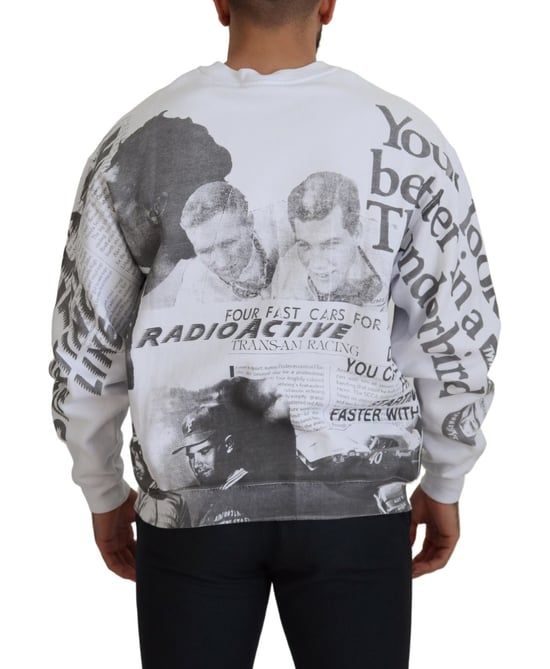Crew-Neck Sweatshirt mit Collage-Druck - Image 3