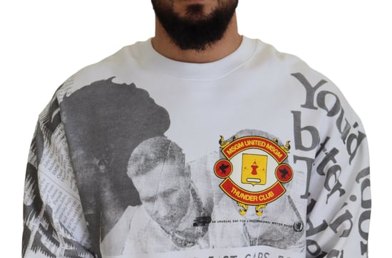 Crew-Neck Sweatshirt mit Collage-Druck - Image 4