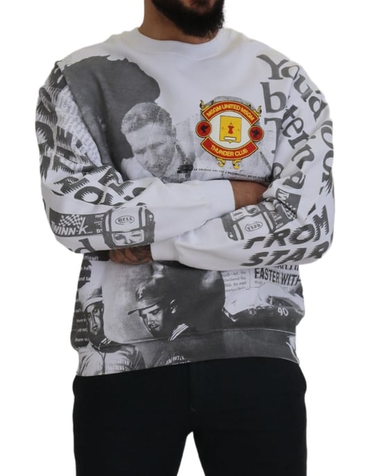 Crew-Neck Sweatshirt mit Collage-Druck - Image 5