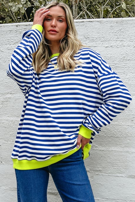 Gestreiftes Pullover-Sweatshirt - Image 4
