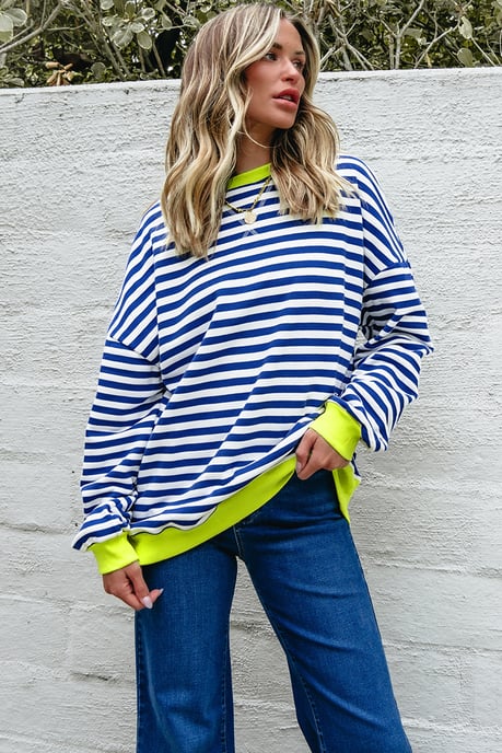 Gestreiftes Pullover-Sweatshirt - Image 5