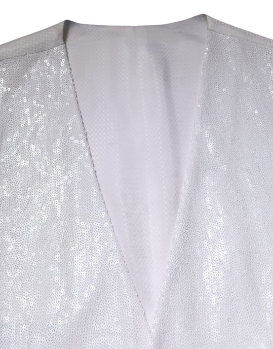 Paillettenbesetzte Weiße Weste - Image 5