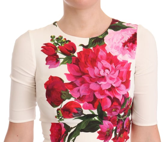 Blumendruck Midi-Kleid mit halben Ärmeln - Image 2